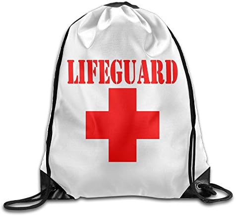 Lifeguard Gear Logo Drawstring Backpack Travel Bag Handbags Casual