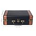 VMO 3 Speed Suitcase Turntable with Speakers,Portable Vinyl Record Player with RCA Output&Aux Input and Headphone Jack,Retro Blackthumb 3