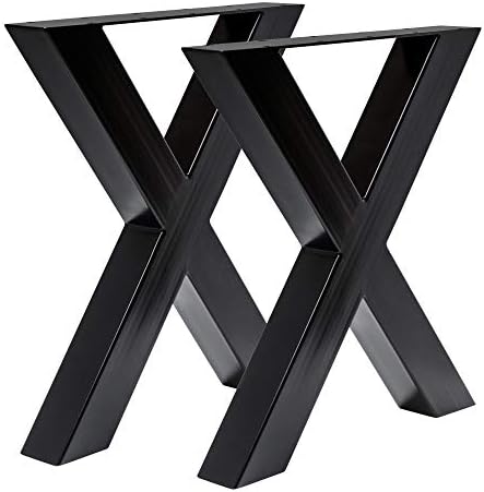Holzwerk Design table frame x Frame Cross Steel Black Tux 305 Table Base Blade Blade Frame Pair 690X725 mm