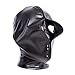 Adult Sex Toy SM Leather Bondage Mask,Flirting Black Full Face Breathable Eyes Hood Restraint Head Hood,BDSM/LGBTthumb 4