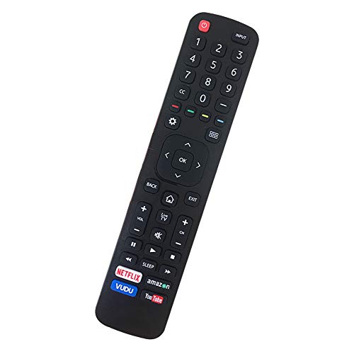 New Replacement Remote Control EN-2A27 for Hisense LED TV 32K366W 40K366WB 32K20DW 32K20W 40H5 50CU6000 50H5C 50H6C 50H7C 50H7GB1 50H8C 55H5C 55H6B 55H7B 55H7C – No Setup Required