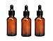 erioctry 5ML/10ML Amber Glass Essential Oil Bottles and Eyed Dropper Black Caps Makeup Cosmetic Sample Container Bottle for Essential Oil Aromatherapy Use(Pack of 12) (10ML)
