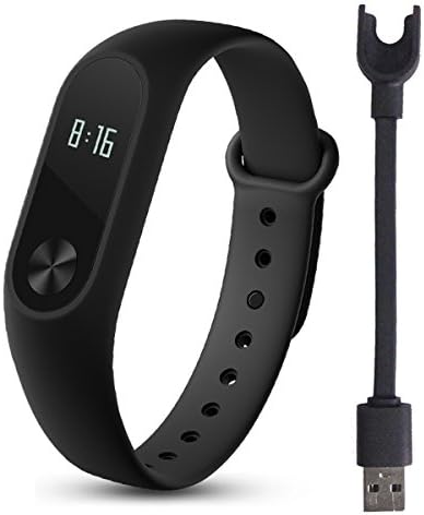 AVOLUTION Xiaomi Mi Band 2 0.42" OLED Touch Screen Smart Wristband - Black