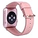 JSGJMY Apple Watch Band 38mm Leather Replacement Strap for iWatch Series 2 Series 1 Edition Sport-Rose Gold
