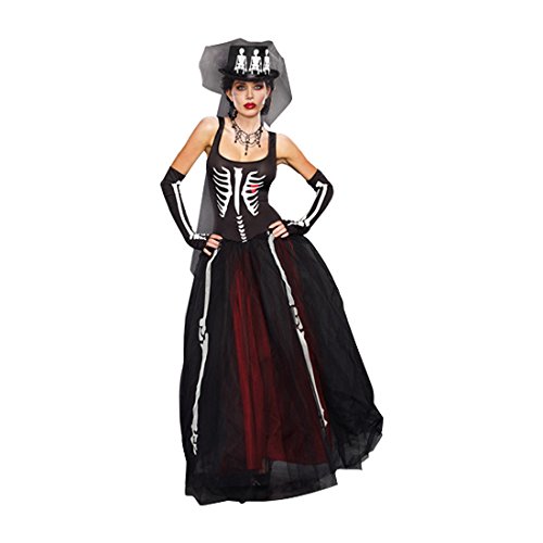 Ms. Bones Zombie Bride Costume