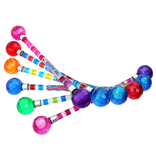 15" Long Cheerleader Baton Sticks Glitter Baton (2 Pack) Twirling for Girls Marching Band Games Toy with 2 GosuToys Stickers Gift Bundle - Thumbnail 4