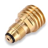 GASLAND Propane Adapter Fitting, POL to QCC1 Type1 Propane Tank Adapter, LP Gas Valves Grill Connector for Propane Cylinder, Suitable for RV Camper, Cylinder, BBQ Gas Grill, Heater