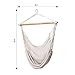 Finether Mesh Hammock Chair Swing, Netted Swing Chair Swing Seat Rope Hanging Chair for Any Indoor or Outdoor Spaces, 300 lbs Weight Capacity,White