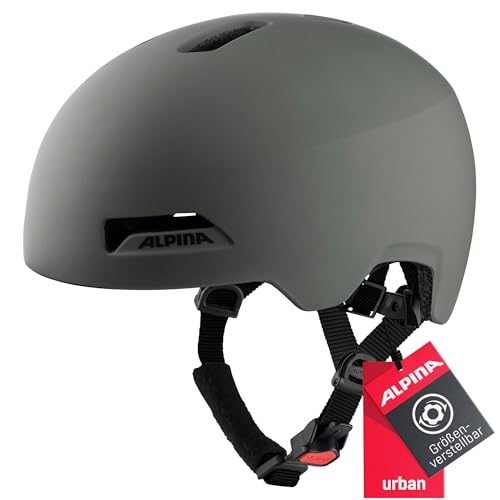 HAARLEM, Casco da Bicicletta Unisex Adulto, Coffee-Grey Matt, 52-57 cm