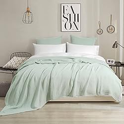 PHF 100% Cotton Muslin Blanket Twin Size 66" x