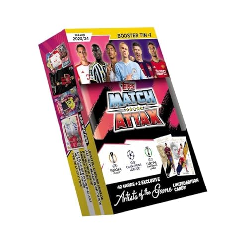 Mua Topps Match Attax 23/24 - Booster Tin (Random Tin) - Contains 42 Match Attax Cards Plus 2 Exclusive Artists of The Game Limited Edition Cards trên Amazon Mỹ chính hãng 2026