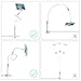 Flexible Mount Holder LINGCHEN Universal Adjustable Cell Phone Holder Tablet Bracket Flexible Long Arms Clip Clamp Mount Phone Stand for iPhone X iPhone 8 7 Plus iPad (120CM White)