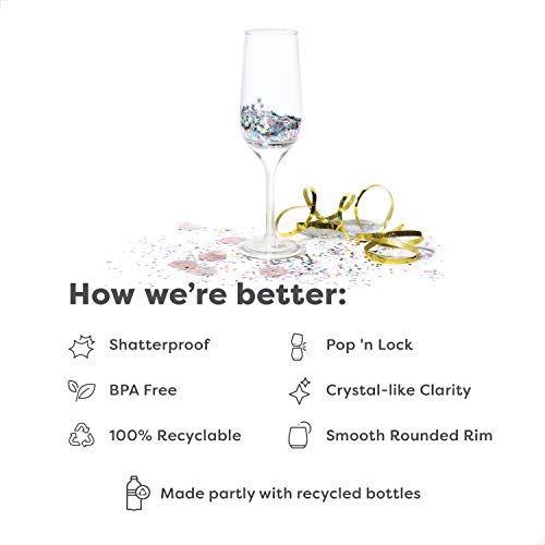 TOSSWARE-POP-6oz-Stemmed-Flute-SET-OF-12-Recyclable-Unbreakable-Crystal-Clear-Plastic-Champagne-Glasses