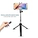 Cyber Cart Bluetooth Selfie Stick with Remote Shutter and Tripod Stand, 270 Degree Rotatable Alloy Extendable Monopod Pole 7.5 to 35.4 inches
