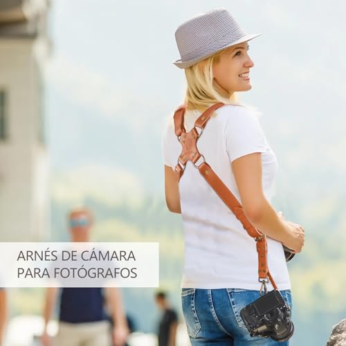 4J LEDR Photo Camera Strap, Professional Photographic Camera Strap for Photographic Camera, Multiple Camera Equipment for Dslr/Slr Strap, Small, Tan