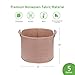 VIVOSUN 5-Pack 5 Gallons Grow Bags Heavy Duty Thickened Nonwoven Fabric Pots with Strap Handles Tan