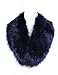 Soul Young Faux Fur Collar Women's Neck Warmer Scarf Wrap,Navy,One Size