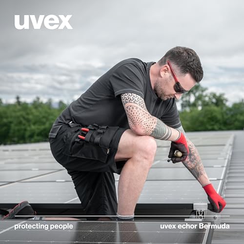 Uvex echor Work Shorts - Short Premium Work Trousers - Men's Cargo Trousers - Stretch Waistband, Lightweight, Elastic & Lots of Storage Space