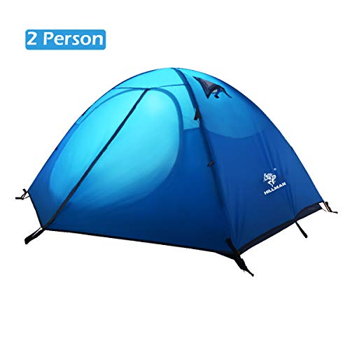 TRIWONDER 2-3 Person Tent 3 Season Tent Backpacking Tent for Camping Hiking Travel, Lightweight Waterproof Tent UV Protection with Carry Bag (Blue - 2 Person)