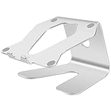 Elec3 Premium Aluminum Laptop Stand for Macbook/Macbook Pro/Macbook Air, Notebooks and Other Tablets - Up to 17 inches (Silver )