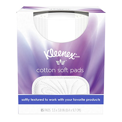 Cotton Balls & Swabs Kleenex Cotton Soft Pads, 4 Packs, 85 Cotton