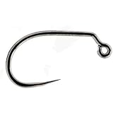 Eupheng 100pcs Plus Best Barbless Fishing Hooks Competition Fishing Hook Dry Nymph Strimp&Pupa Pupa& jig Fly Hooks with Free 