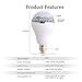 Wireless Bluetooth Speaker Smart LED Light Bulb - WEKSI Dimmable Multicolored Color Changing Lights Desk Lights Bar Sinks - Smartphone Free APP Controlled