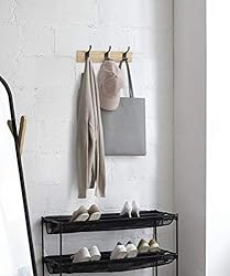 Amazon Basics Wall Mounted Modern Coat Rack, 3
