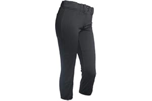 RIP-IT Girl's Classic Softball Pant (Black, X-Large)