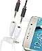 SaiTech 3.5mm Stereo Jack Splitter Cable Adapter for Mp3 Player, Mobile Phone, Laptop, PC, Headphone Speakers - 3.5mm Male to 2 X Female - White …