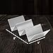 4 Pack - Stylish Stainless Steel Taco Holder Stand, Taco Truck Tray Style, Rack Holds Up to 3 Tacos Each, Oven Safe for Baking, Dishwasher and Grill Safe, 4