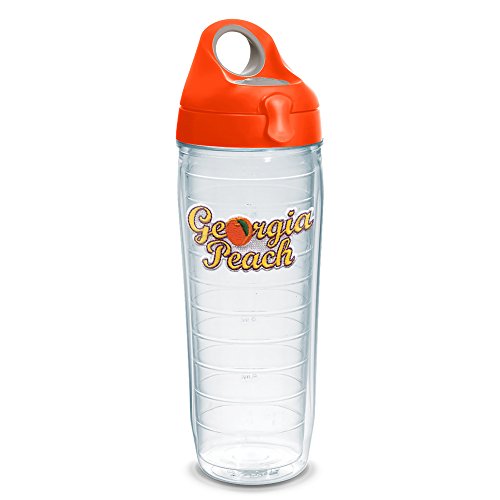 Tervis 1230757 Georgia Peach Tumbler with Emblem and Orange 