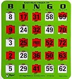 Regal Games Easy Read Green Bingo Heavy Duty 5 Ply Jumbo Shutter Slide Bingo Cards with Big Tabs