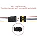 ESUPPORT 4 Pin Way Car Auto Waterproof Electrical Connector Plug Socket Kit with Wire AWG Gauge Marine Pack of 10