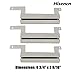 Hisencn Gas Grill Pipe Burners Tube, Heat Plate Tent Shield, Crossover Carry Over Tube Replacement Kits for Stok SGP4330SB SGP4331 SGP4130N, Stok Quattro 4 Burner Grills
