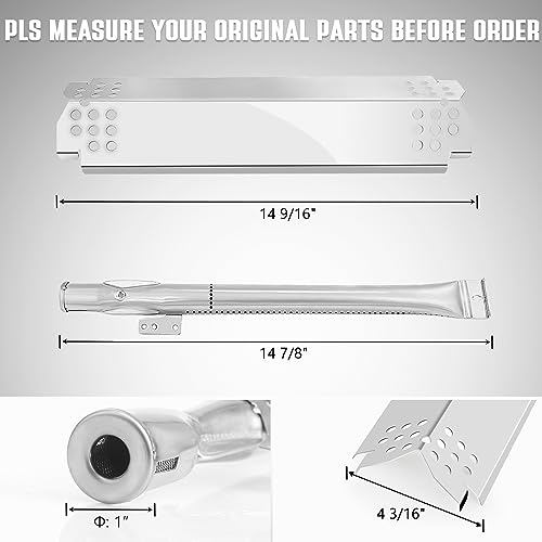 Unidanho 2 Burner Gas Grill Replacement Parts for Nexgrill 720-0830H 720-0864 720-0830A 720-0864 720-0888 720-0958A Flavorizer Bars Flame Tamers Igniters Kits