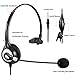 Arama Cell Phone Headset with Noise Canceling Boom Mic Mute Volume Control and Adjustable Headband for Iphone Mac Samsung BlackBerry Mobile Phone with 3.5 mm Jack (A600MP)