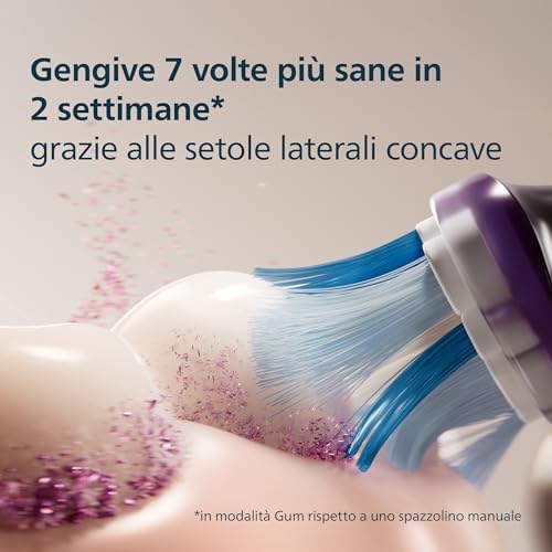 Sonicare G3 Premium Gum Care, testine di ricambio originali, nero, confezione da 6, HX9056/88, Nuovo, 6 Testine
