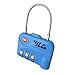 VLG Safety Luggage Lock - Extra Strong Cable Combination Lock - TSA Approved - Durable and Dependable - 100% Satisfaction Guarantee (Sky Blue)