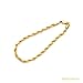 Lifetime Jewelry Gold Chain Bracelets for Women and Men [ 6mm Rope Chain ] - Gold Bracelet with Up to 20X More 24k Real Gold Plating Than Other Bracelets - Durable & Hypoallergenic 7, 8 and 9 inches