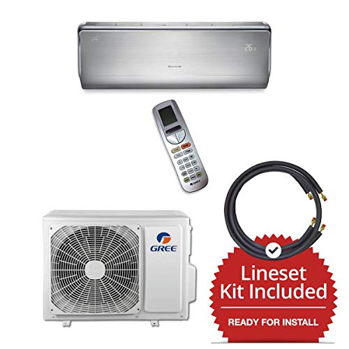 Gree CROWN12230-141215 - 12,000 BTU 23 SEER Wall Mount Mini Split Air Conditioner Heat Pump 208-230V & 15' Line Set
