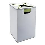 OXO Tot Flip-In Flex Lid Hamper- Gray/Green