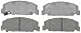ACDelco 14D273C Advantage Ceramic Front Disc Brake Pad Set with Wear Sensor
