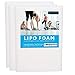 3 Pack Lipo Foam Post Surgery Ab Board for Use with Liposuction Post Surgery Compression Garments Such As Fajas Colombianas, Phax and Lowla Coresets Medical Grade Foam Made in USA White
