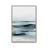 Framed Canvas Wall Art Abstract Color Block Canvas Prints Home Artwork Decoration for Living Room,Bedroom - 16x24 inches