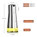 Oil and Vinegar Dispenser Set - Vakoo Stainless Steel Protective Olive Oil Dispenser and Leak Proof Soy Sauce Cruet - Salad Oil Dispensing Bottle Set