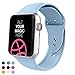 VATI Sport Band Compatible with Apple Watch Band 40mm 44mm 42mm 38mm, Soft Silicone Sport Strap Replacement Bands Compatible with iWatch Apple Watch Series 4, Series 3/2/1 S/M M/L