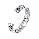 For Fitbit Alta Bands/Fitbit Alta hr, Wearlizer Metal Replacement Bands/Wristbands/Strap Assesories for Fitbit Alta Activity and Sleep Tracker, Decorate your Fitness Tracker Silver/Gold/RoseGold/Black