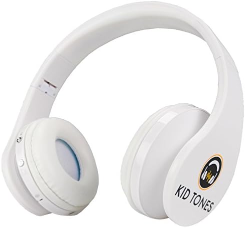 KidTones Bluetooth Wireless Children’s Headphones w/ Volume Limiting Capabilities - White