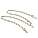 NICETOWN Cotton Tie-Backs Holdbacks for Drapes - Indoor Outdoor Curtains Hand Knitting Window Draperies Ropes (Satin Gold, 30 inches Length, 4-Pack)…